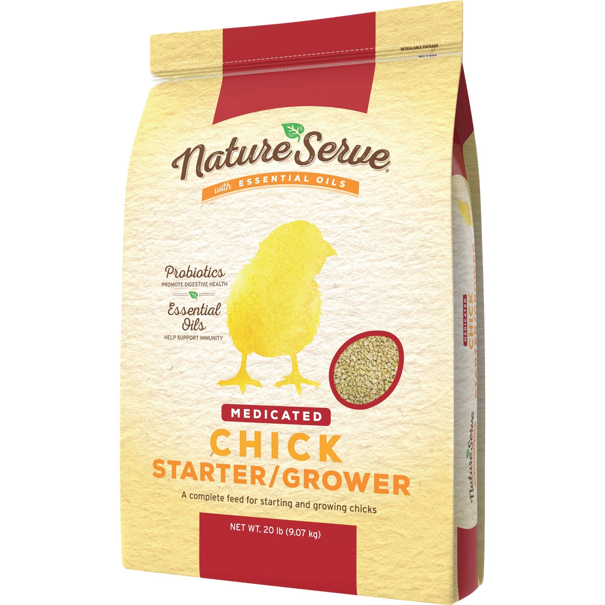 NatureServe 20 Lb. Medicated Chick Starter/Grower