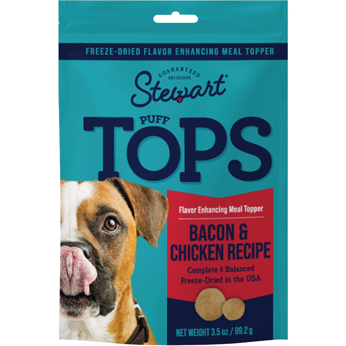 Stewart's PuffTops 6 Oz. Bacon, Cheese, & Apple Dog Treat