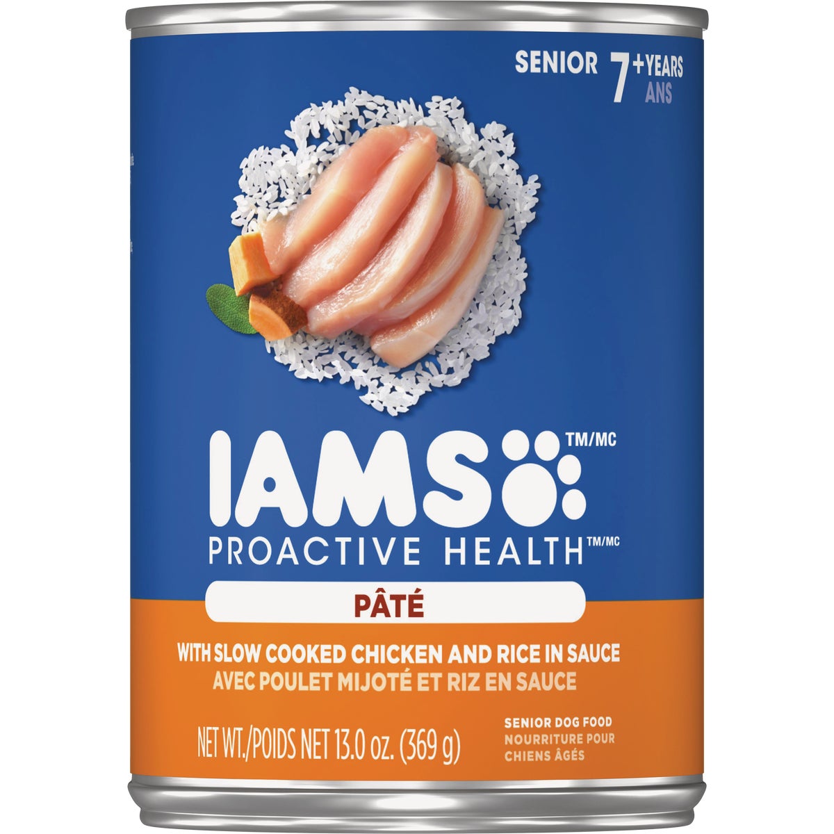 IAMS Proactive Health Chicken & Rice Pate Senior Dog Food, 13 Oz.