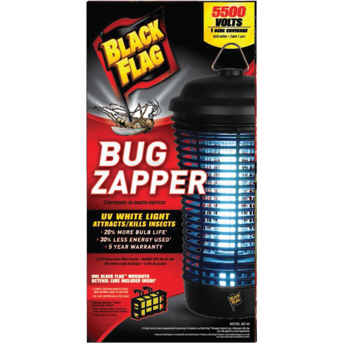 Black Flag White Light 1-Acre Insect Killer Bug Zapper