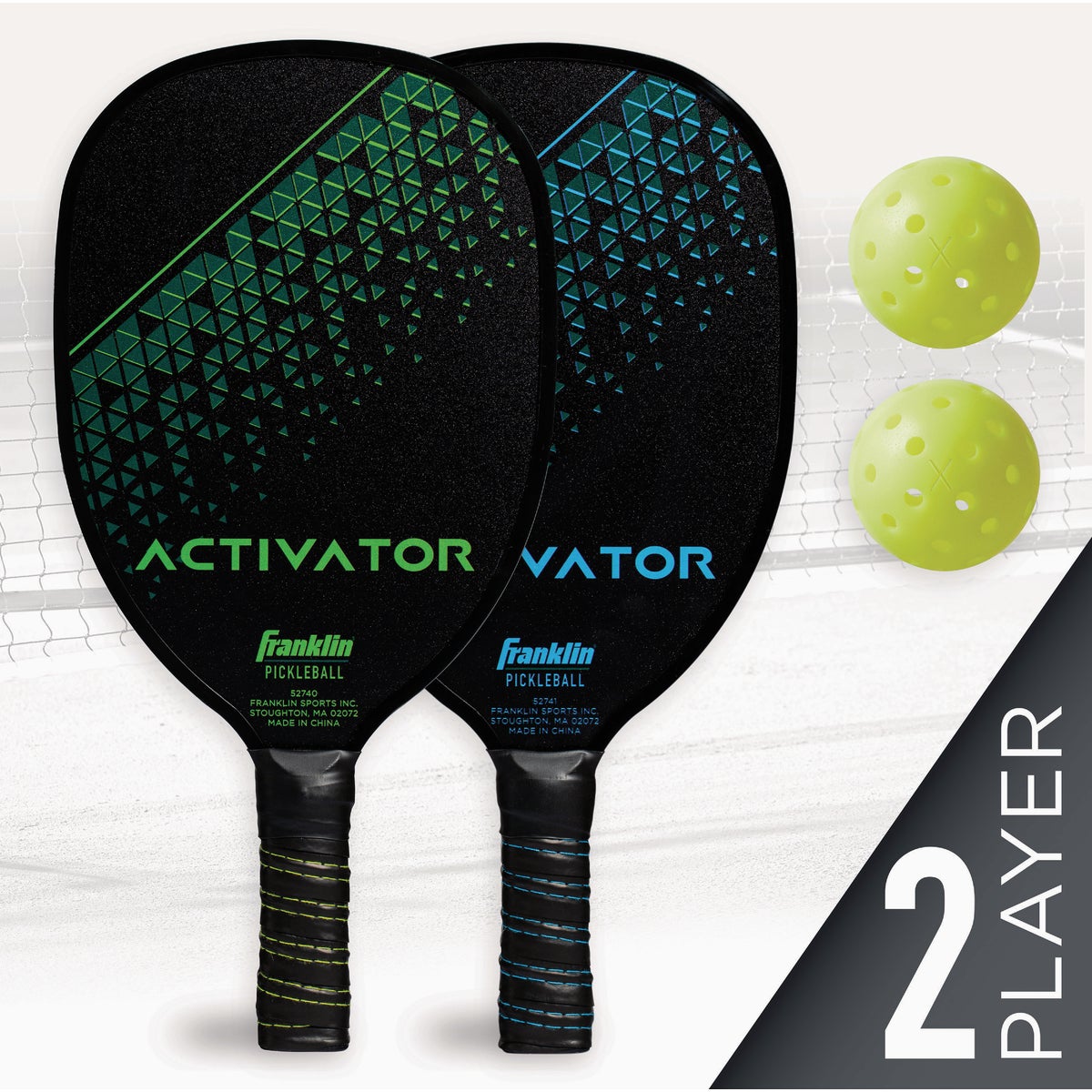 Franklin Activator Wooden Pickleball Paddle & Ball Set (4-Piece)
