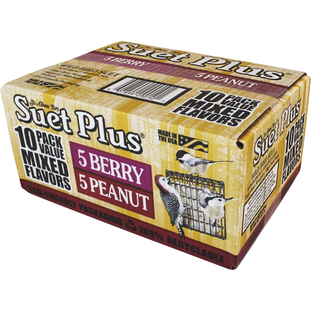 Suet Plus Berry & Peanut Suet (10-Pack)