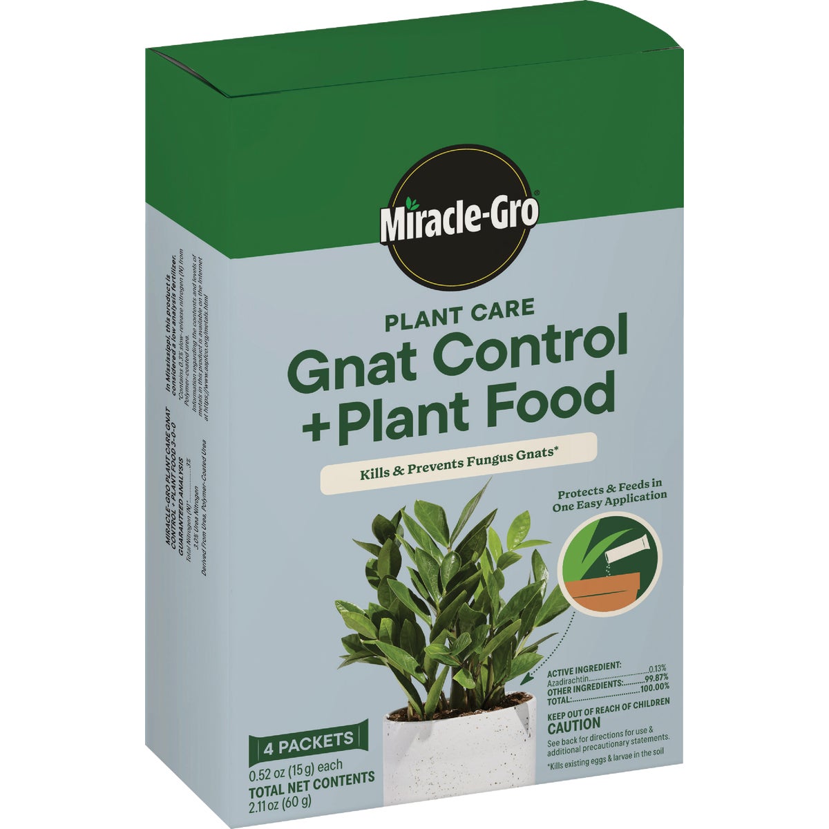 Miracle-Gro Plant Care Gnat Contol Plus Plant Food (4-Pack)