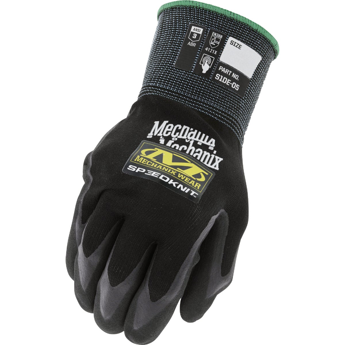 Mechanix Wear SpeedKnit Men's Large/XL Black Nylon Work Glove