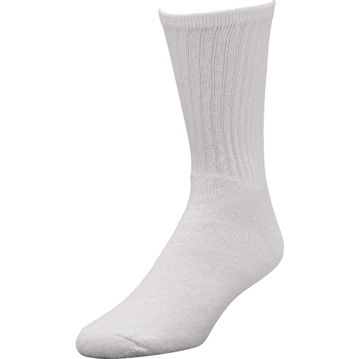 Railroad Sock White  Crew Sock (6-Pack)