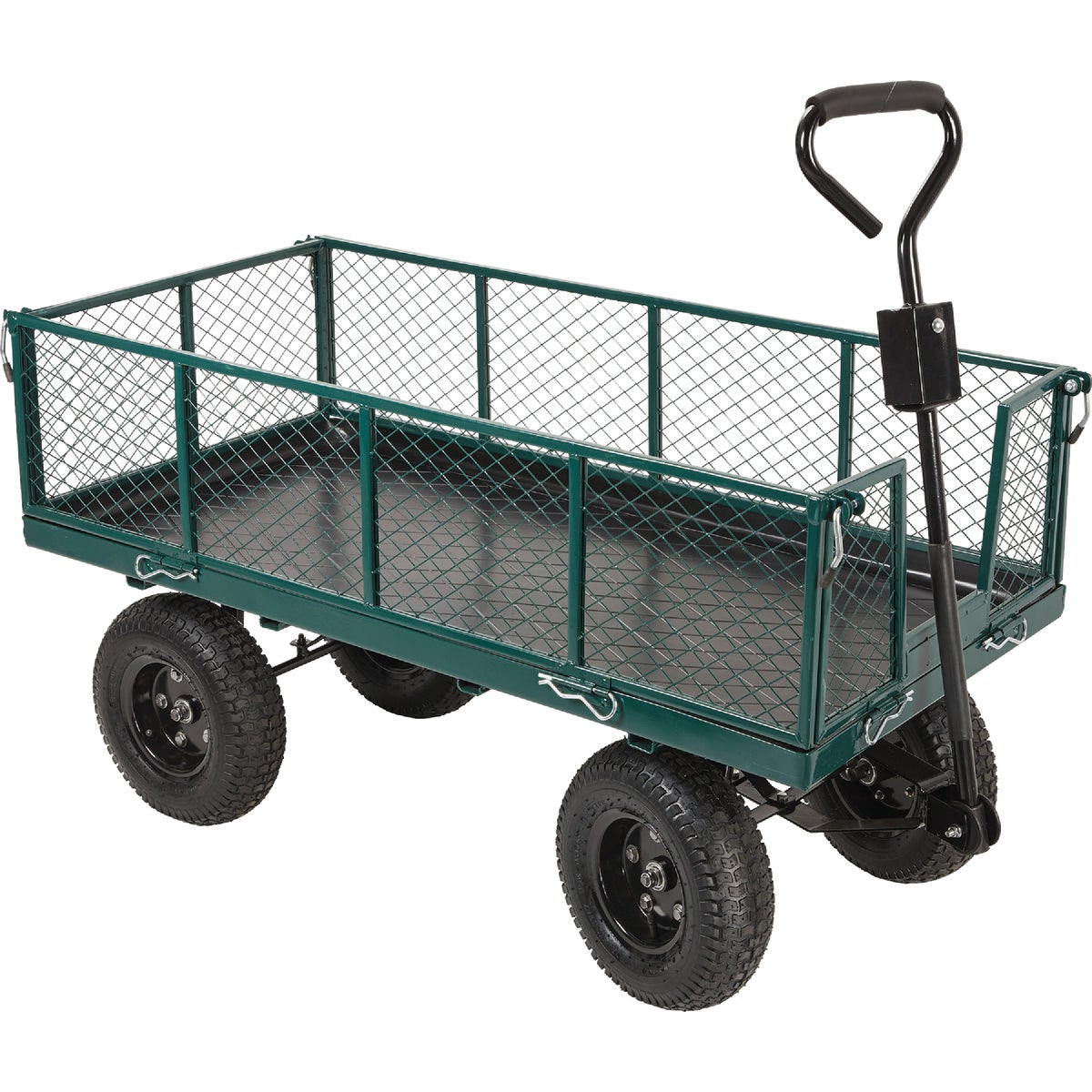 Best Garden Steel Garden Cart With Collapsible Sides