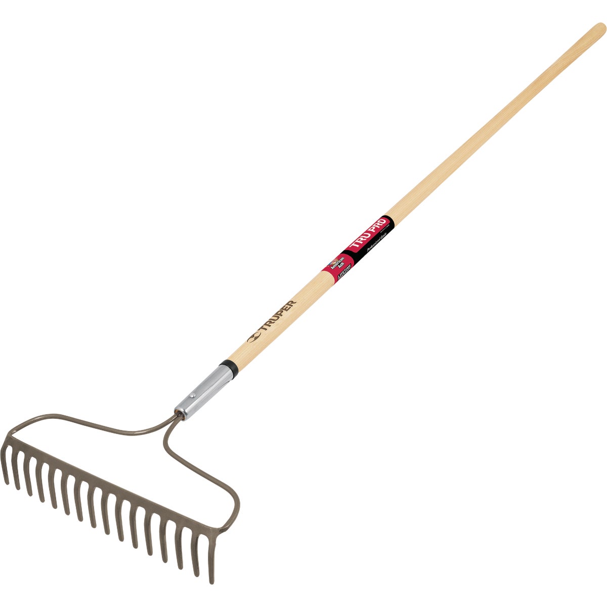 Truper Pro Forged Wood Handle Bow Garden Rake