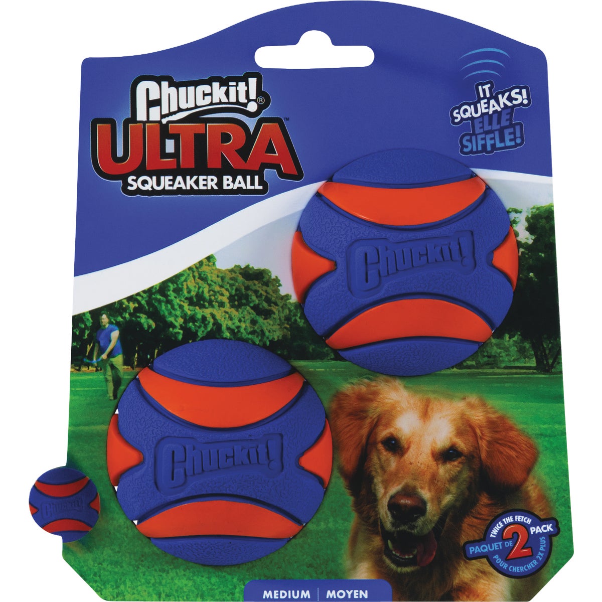 Chuckit Medium Ultra Squeaker (2-Pack)