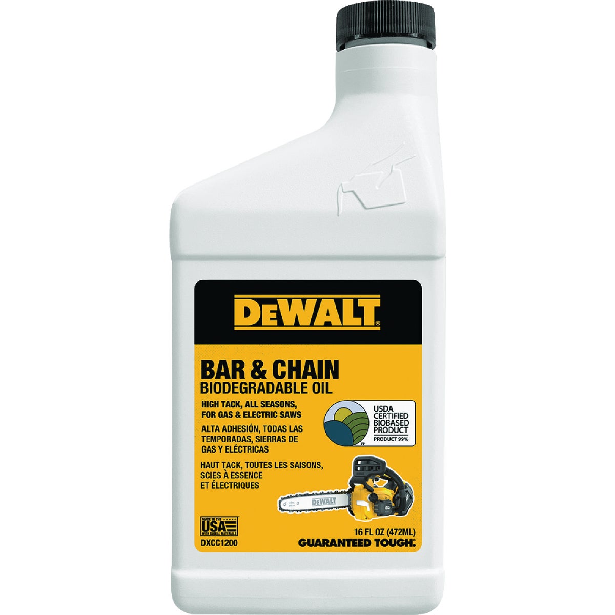 DEWALT 16 Oz. Bar & Chain Biodegradable Oil