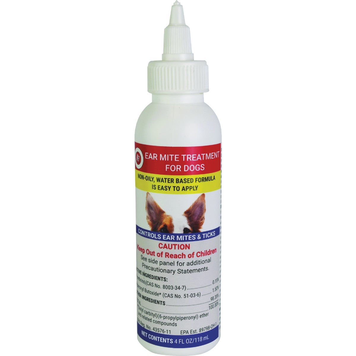 Miracle Care 4 Oz. Ear Mite Treatment for Dogs