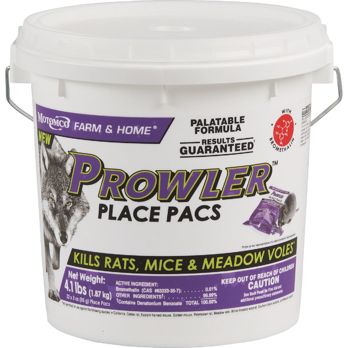 Prowler 4.1 Lb. Rats, Mice, & Meadow Voles Place Pacs