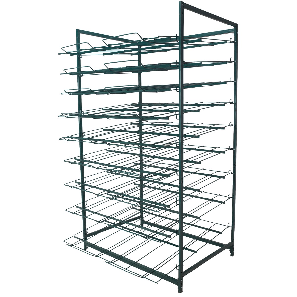 79 In. H. Green Wire Fence Display Rack