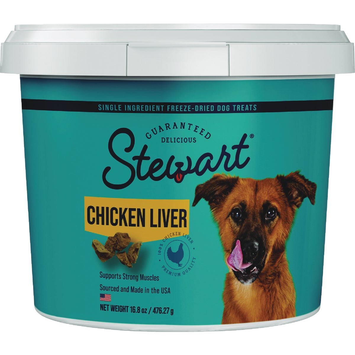 Stewart 16.8 Oz. Freeze-Dried Chicken Liver Dog Treat