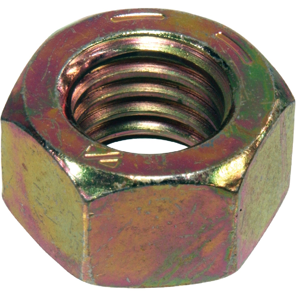 Hillman 1/4 In. 20 tpi Grade 8 Yellow Dichromate Hex Nuts (100 Ct.)