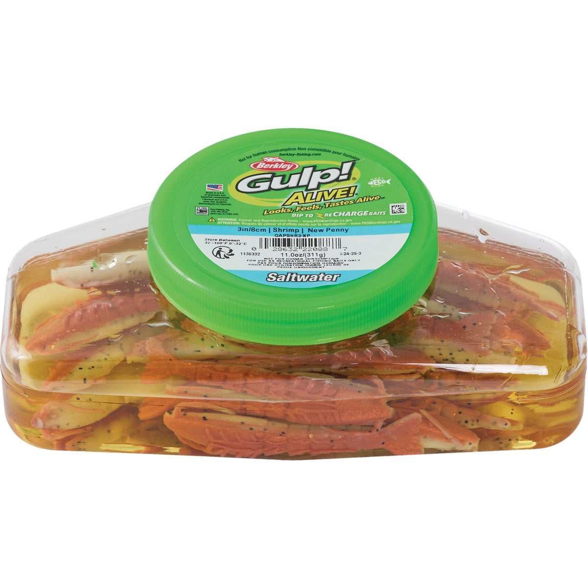 Berkley Gulp! Alive! 3 In. New Penny Saltwater Shrimp