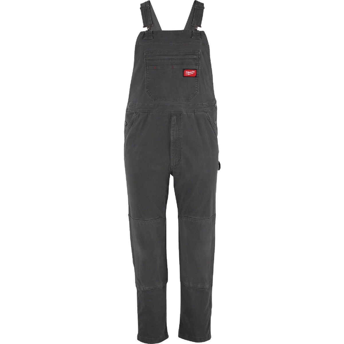 Milwaukee FREEFLEX Men's 38x30 Gray Unlined Bib Overalls