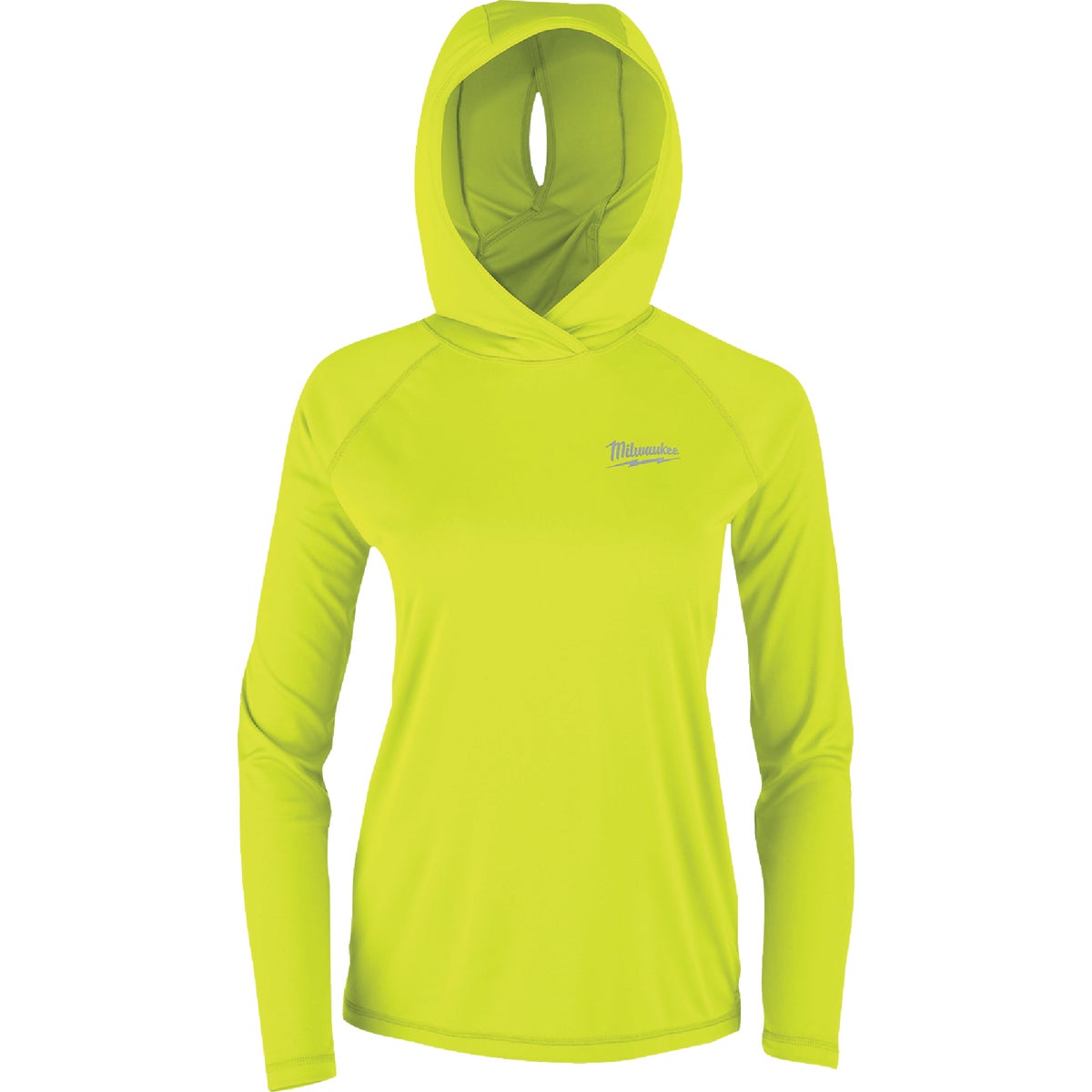Milwaukee WORKSKIN Women's 2XL Yellow Hooded Sun Shirt