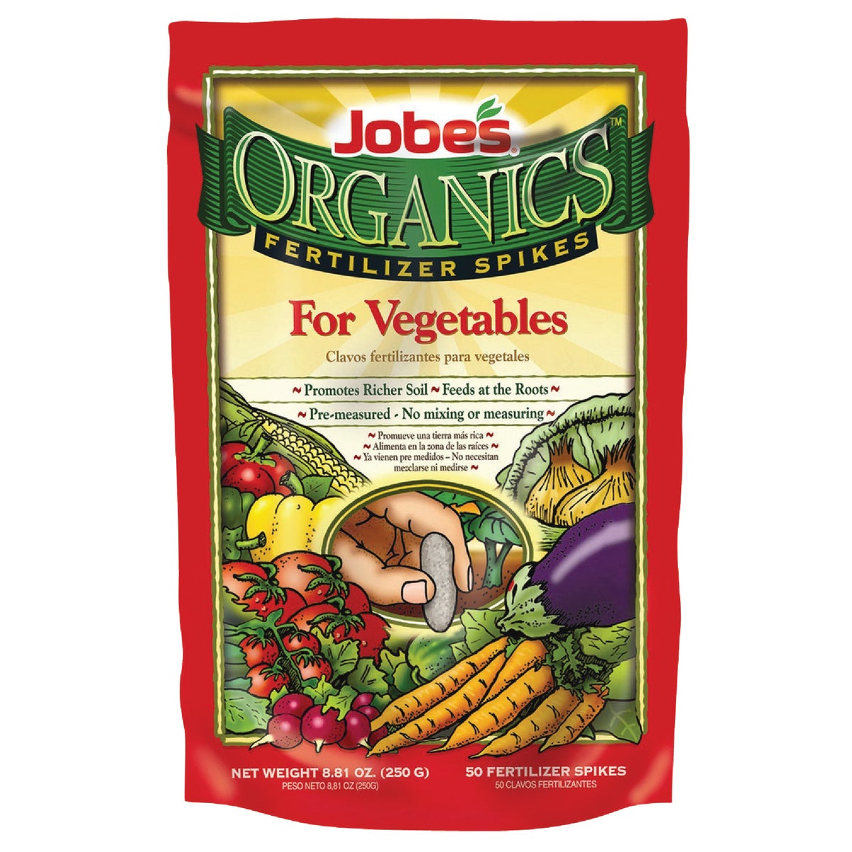 Jobe’s Organic Vegetable Fertilizer Spikes