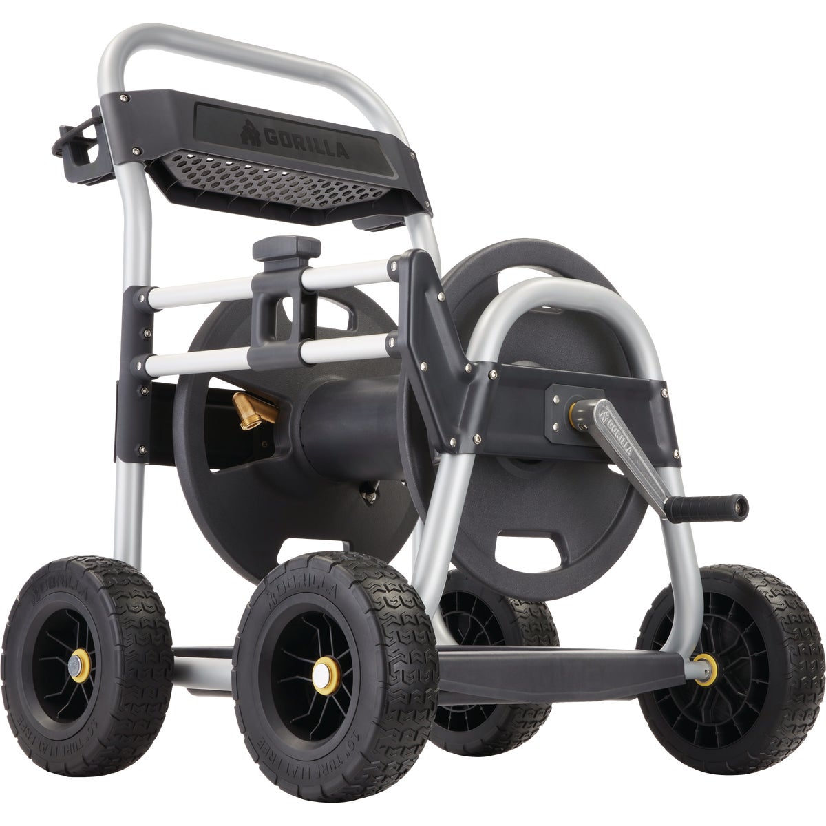 Gorilla Carts 250 Ft. Heavy Duty Hose Reel Cart