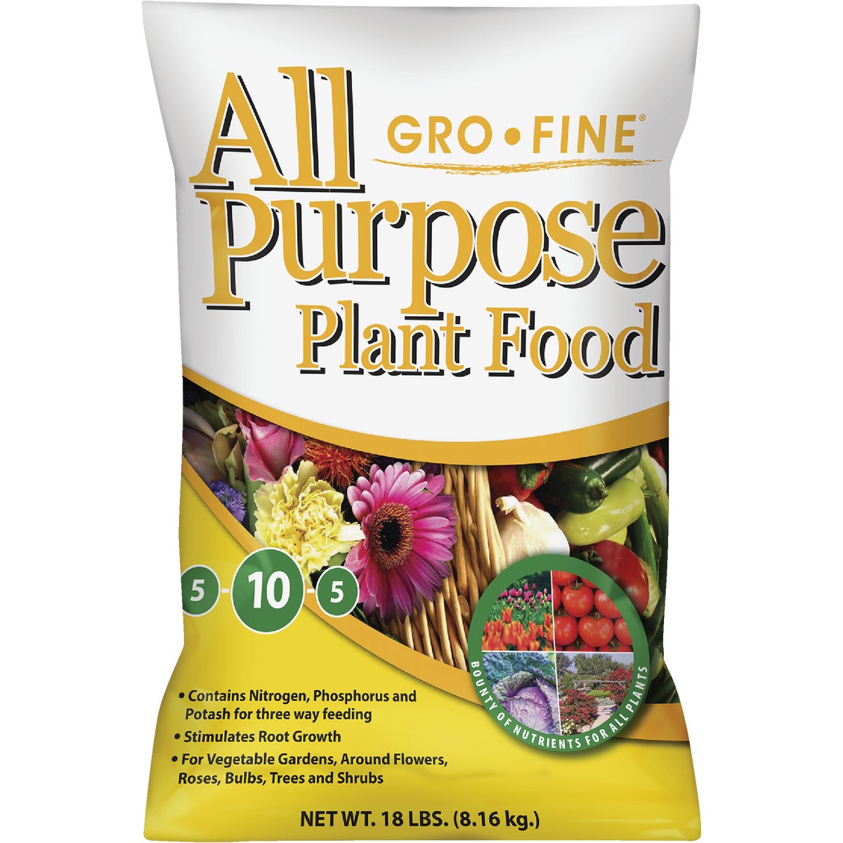 Gro-Fine 18 Lb. 5-10-5 All Purpose Dry Plant Food