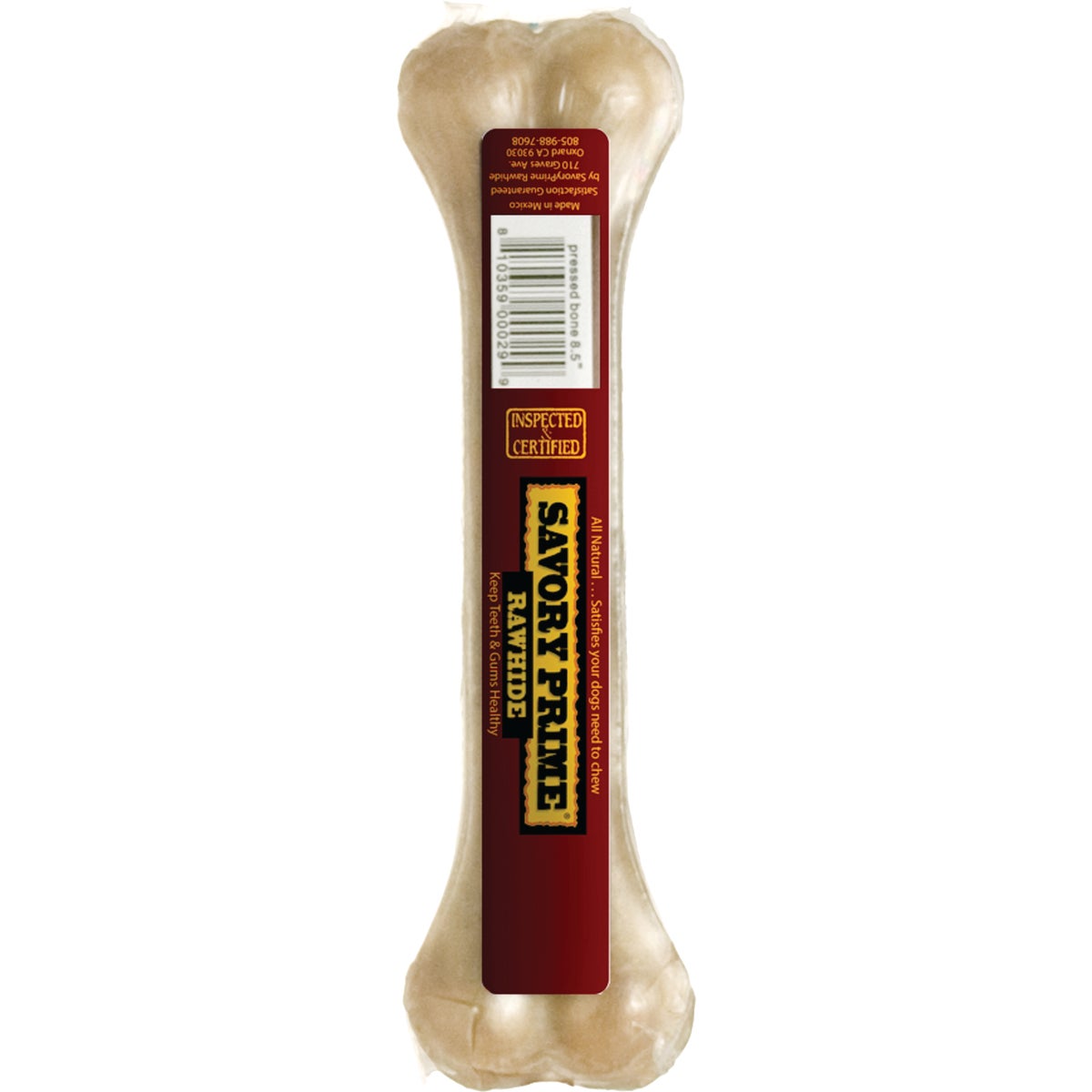 Savory Prime Pressed 8.5 In. Beef Rawhide Bone