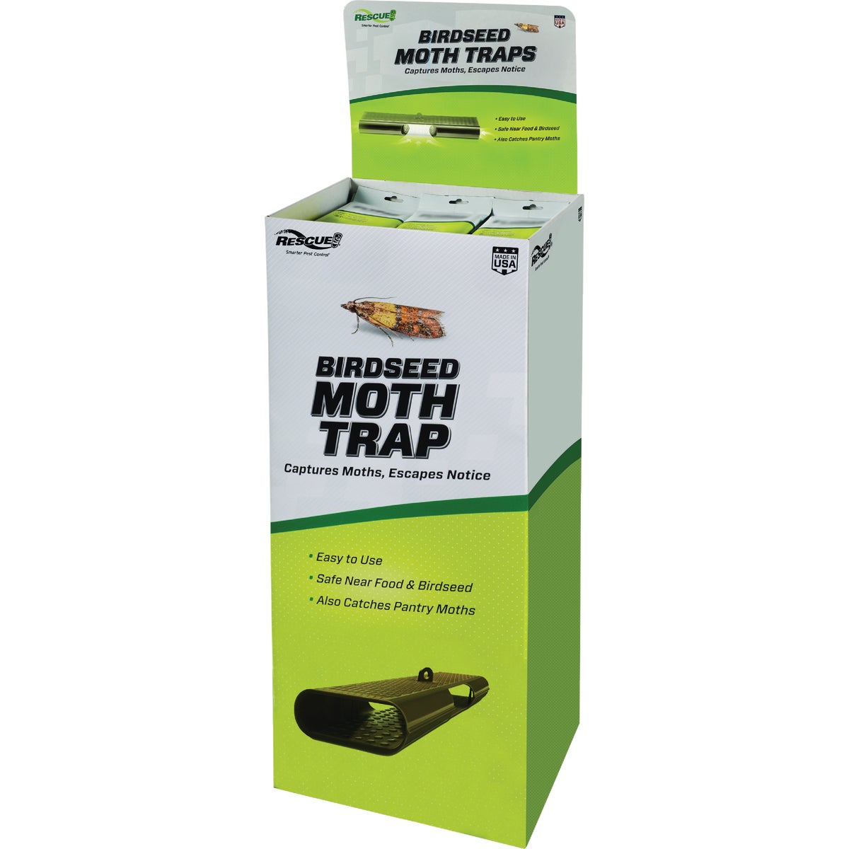 Rescue Birdseed Moth Trap Floor Display (36-Count)