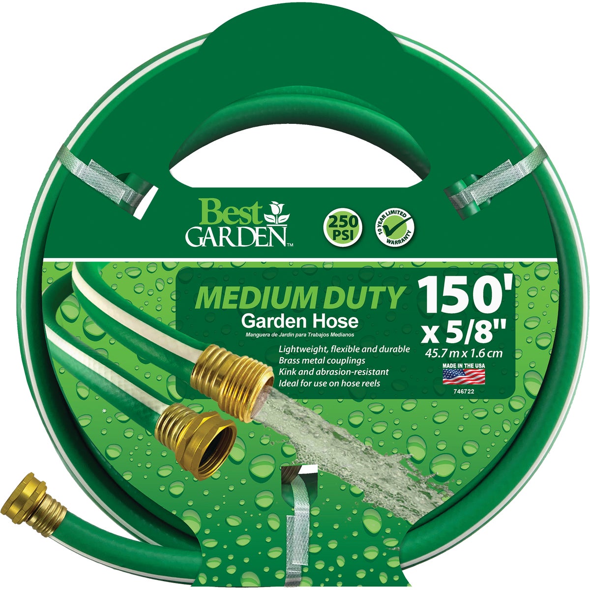 Best Garden Medium-Duty Vinyl Garden Hose