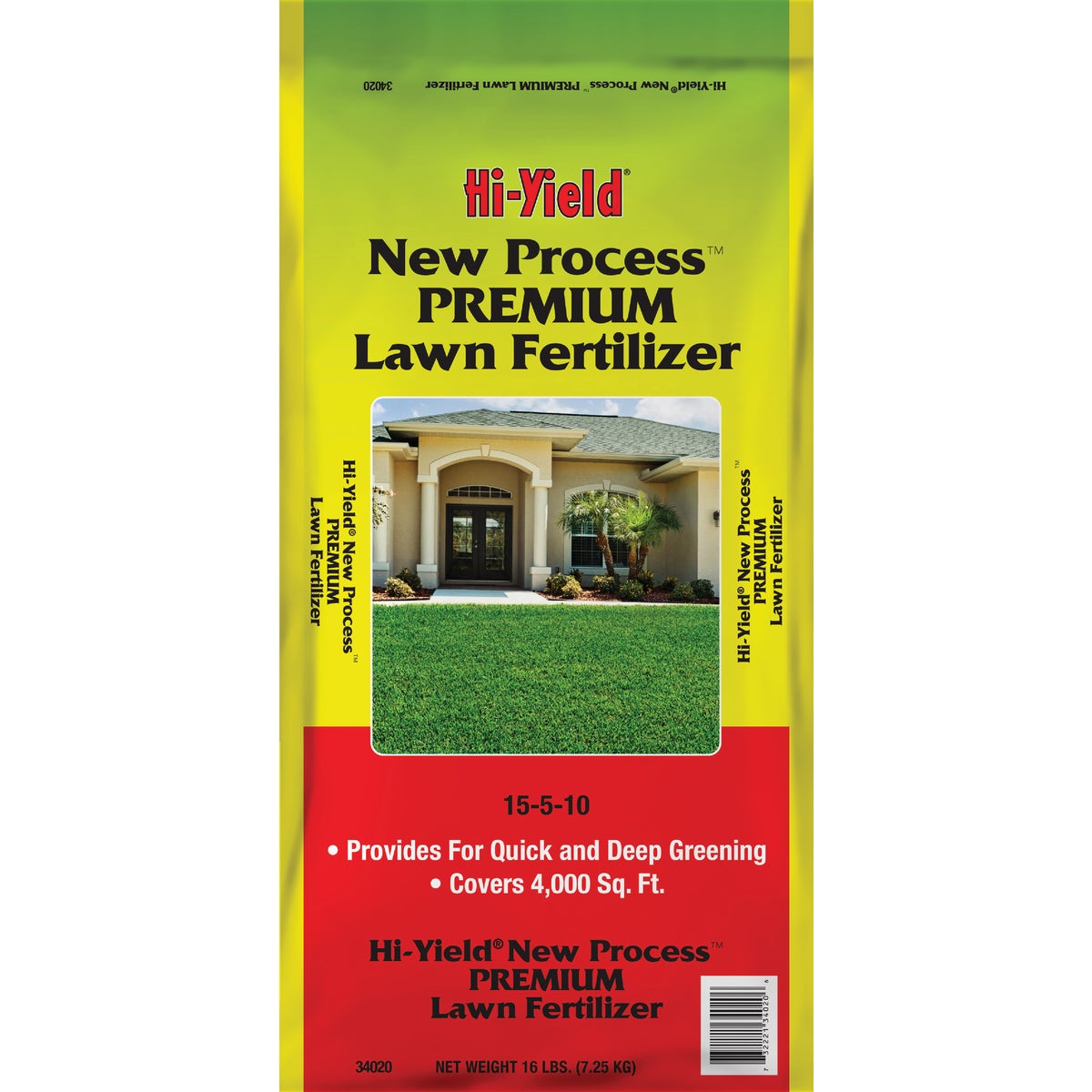 Hi-Yield New Process 20 Lb. 5000 Sq. Ft. 15-5-10 Premium Lawn Fertilizer