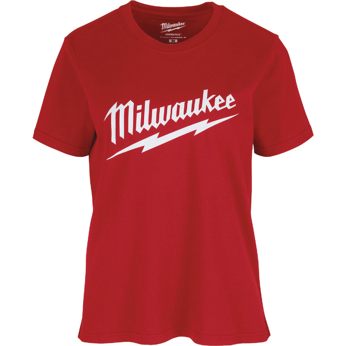 Milwaukee GridIron Women's Large Red Short Sleeve Pocket T-Shirt