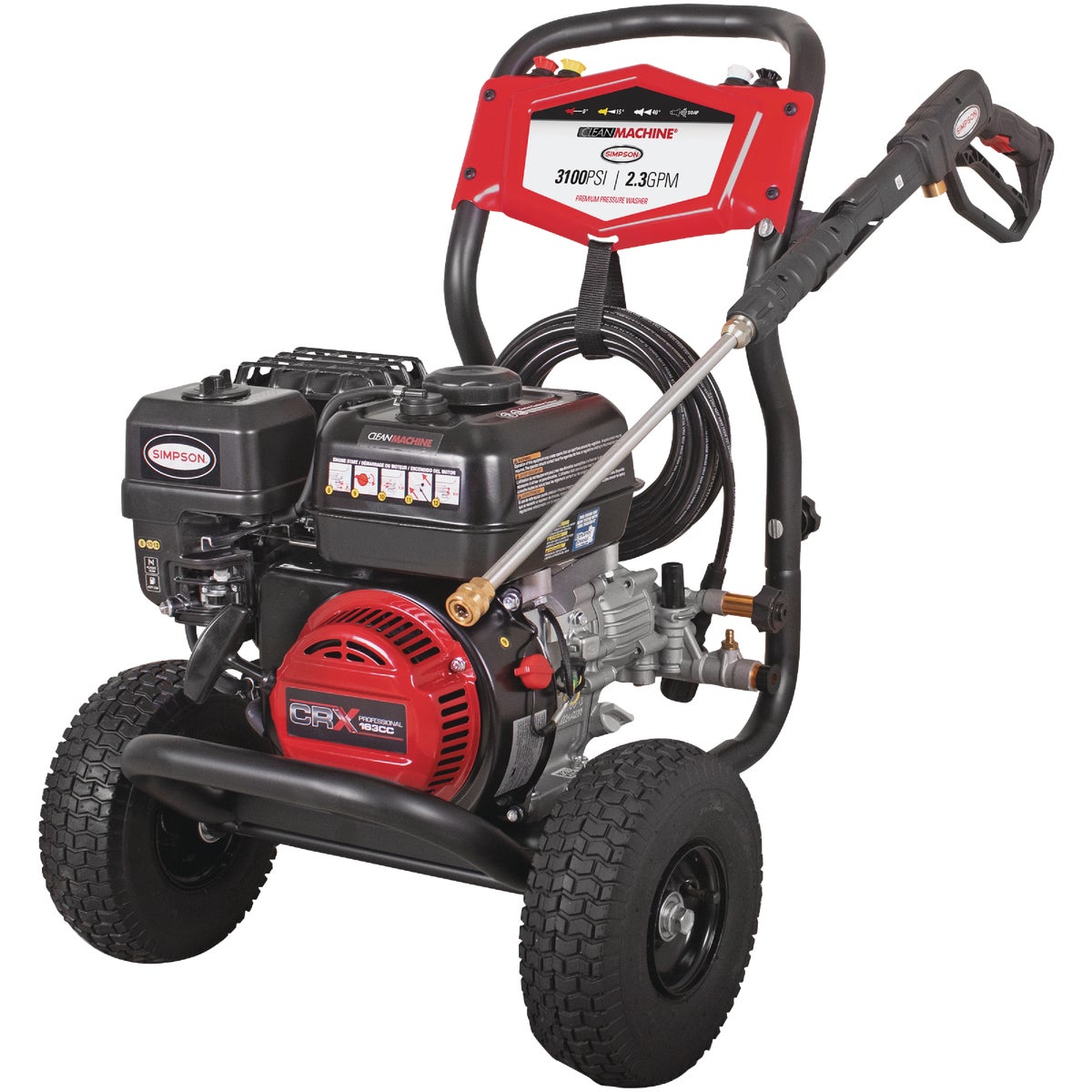 Simpson Clean Machine 3100 psi 2.3 GPM Cold Water Gas Pressure Washer