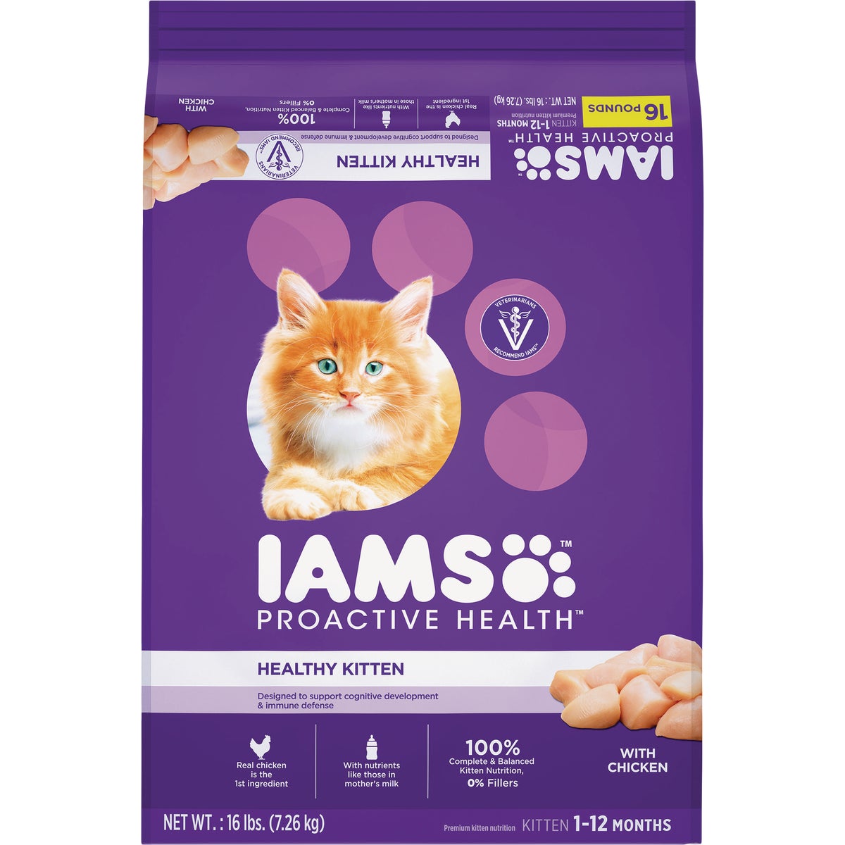 Iam Proactive Health 16 Lb. Chicken Flavor Dry Kitten Food