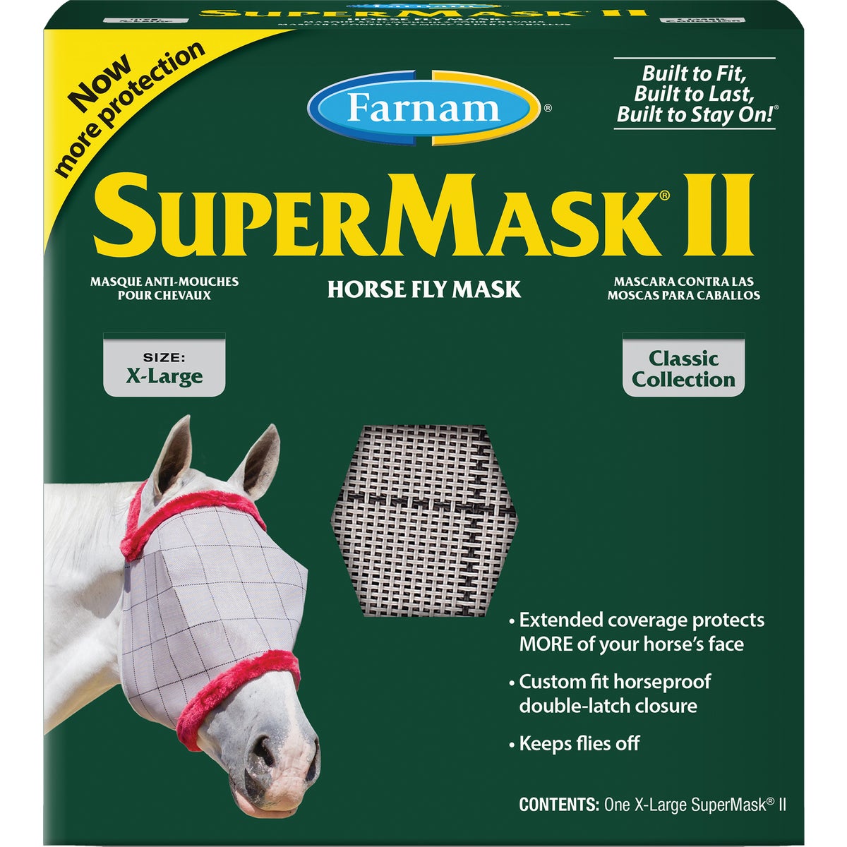 SuperMask II Extra Large Horse Fly Mask