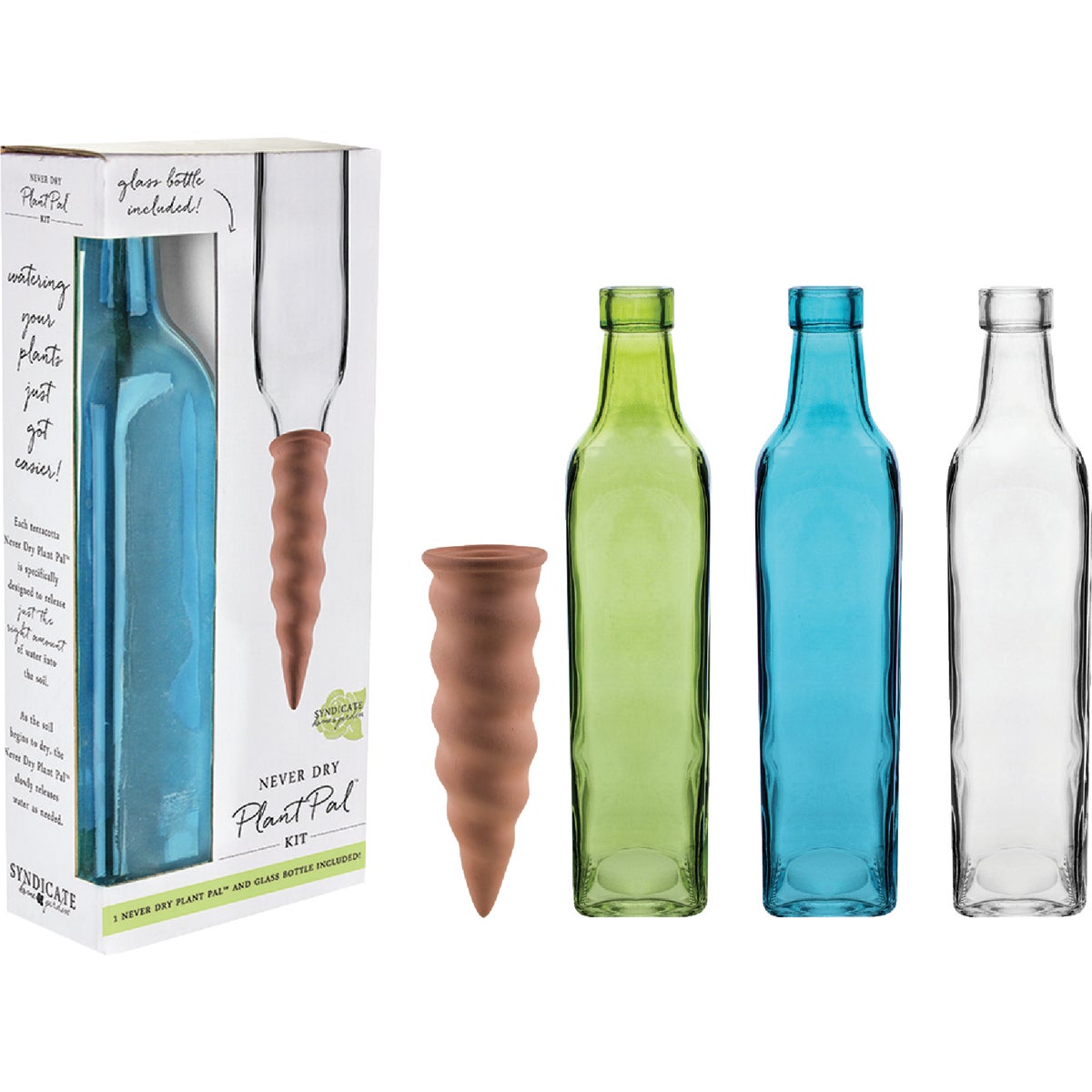 Ceramic 3-Color Watering Stake Display