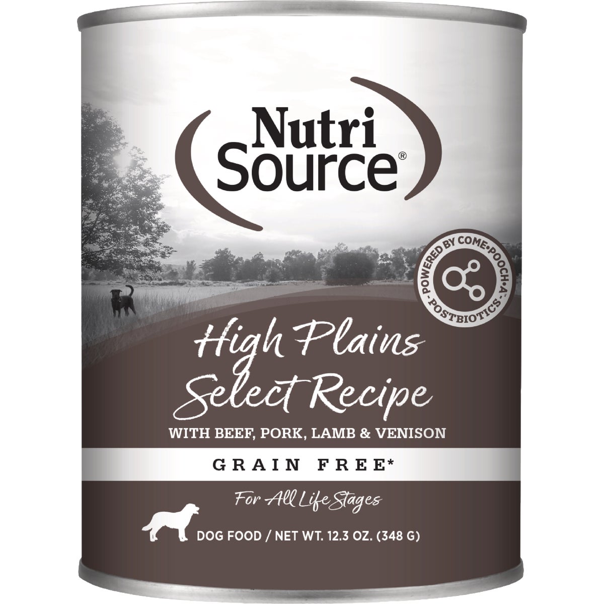 NutriSource 12.3 Oz. High Plains Select Recipe Grain Free Wet Dog Food