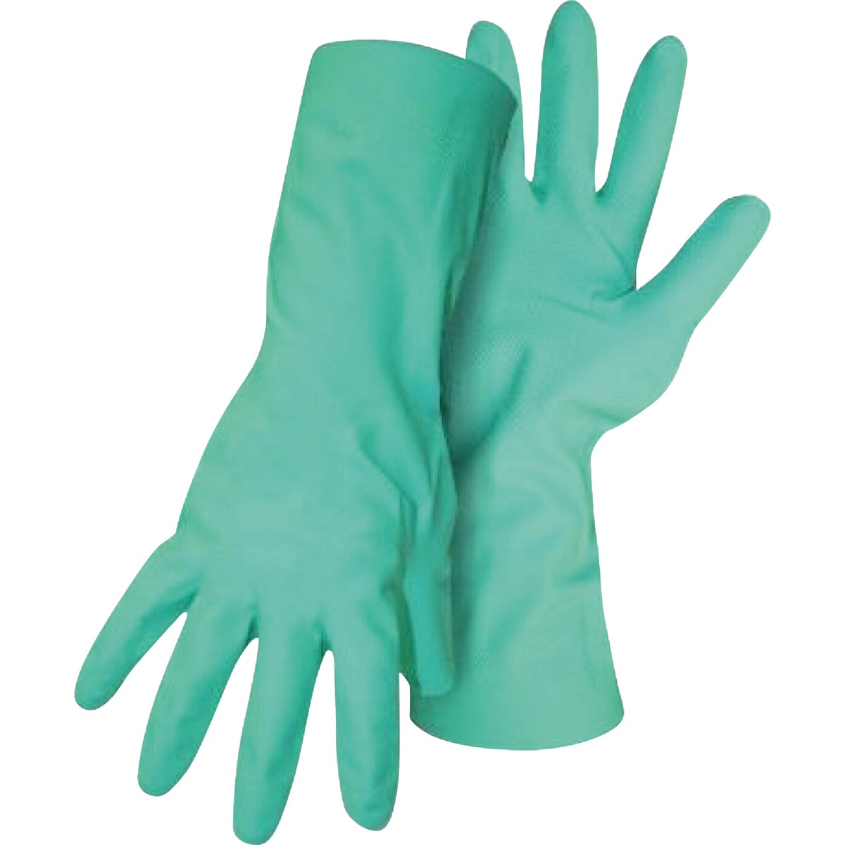 Boss Large Nitrile Coated Flock Lined Extended Gauntlet Cuff Glove