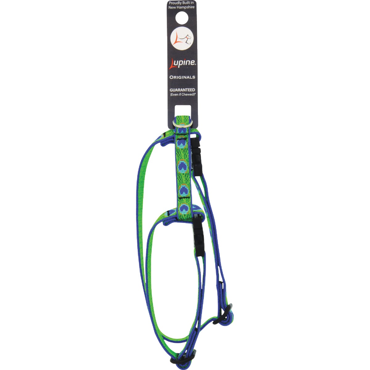 Lupine 1/2 In. x 12 to 20 In. Tail Feathers H-Style Cat Harness