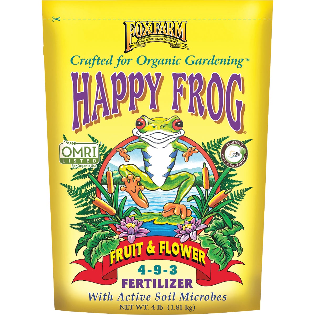 FoxFarm Happy Frog 4 Lb. Fruit & Flower Fertilizer