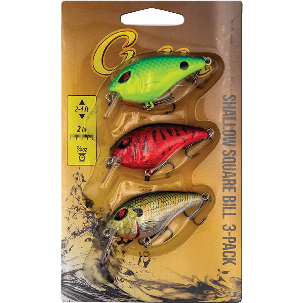 SHALLOW SQUARE BILL 3PC PRO PACK