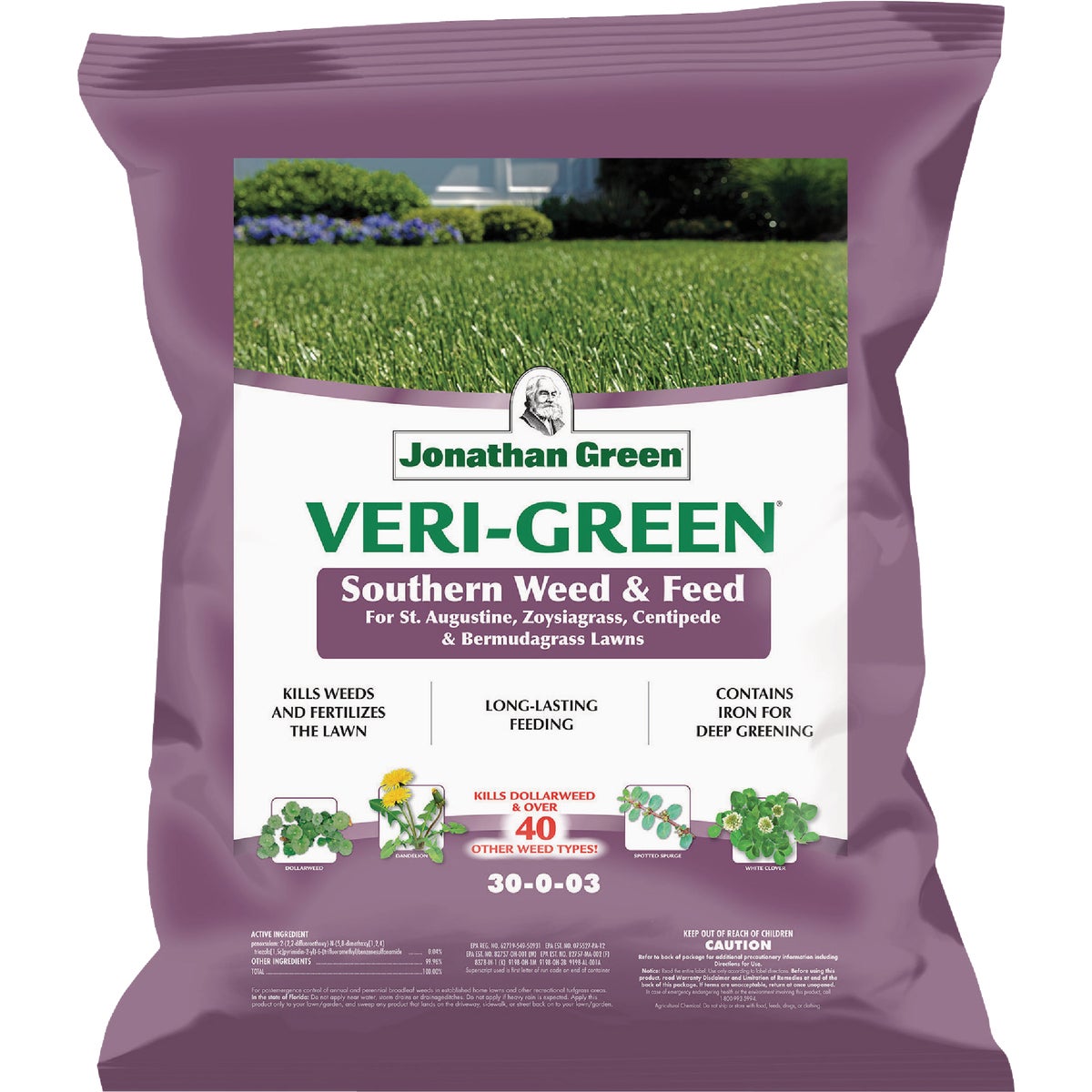 Johnson Green Veri-Green Southern Weed & Feed 5000 Sq. Ft. Weed Killer