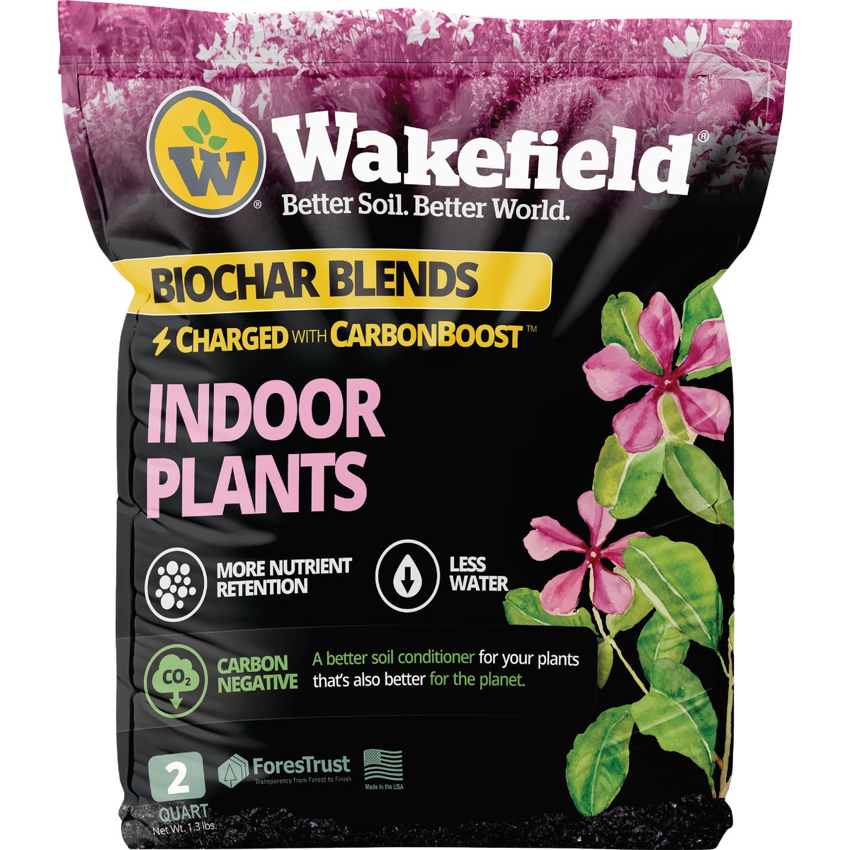 Wakefield Biochar 2 Qt. Indoor Plant Soil Mix