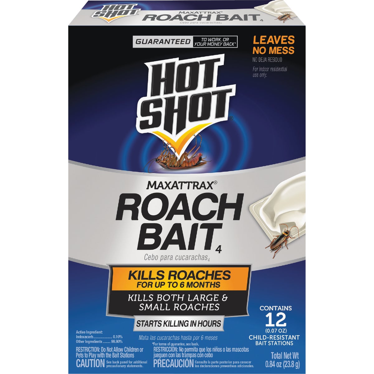 Hot Shot Max Attrax 0.84 Oz. Solid Roach Bait Station (12-Pack)