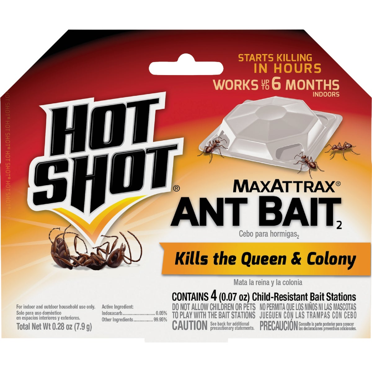 Hot Shot MaxAttrax 0.28 Oz. Solid Ant Bait Station (4-Pack)