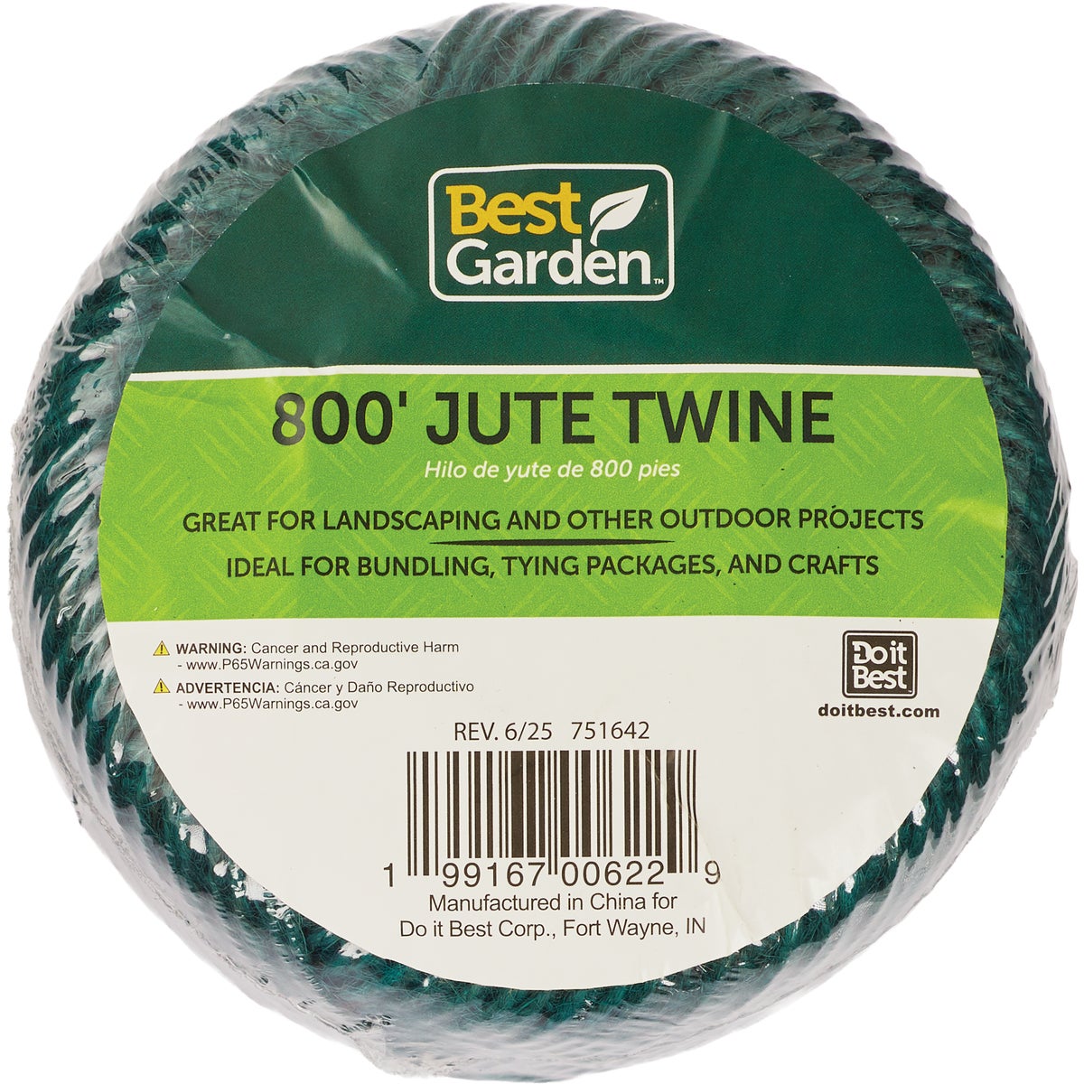 Best Garden 800 Ft. Jute Tomato Twine Plant Tie