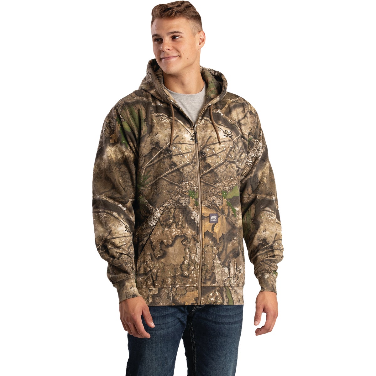 Berne Heritage Men's Large Realtree Thermal-Lined Full-Zip Hooded Sweatshirt