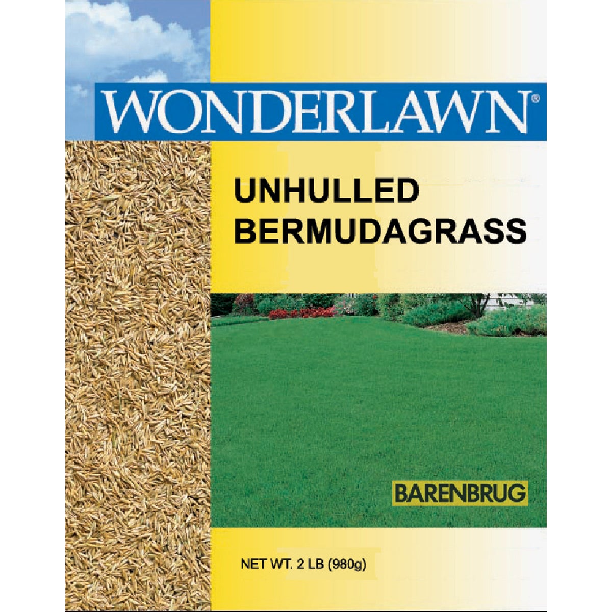 Wonderlawn 2 Lb. 400 Sq. Ft. Coverage 100% Unhulled Bermudagrass Grass Seed