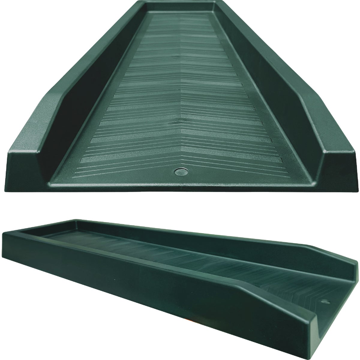 Master Mark 11 In. W. x 2.25 In. H. x 22.90 In. L. Green Chevron Splash Block