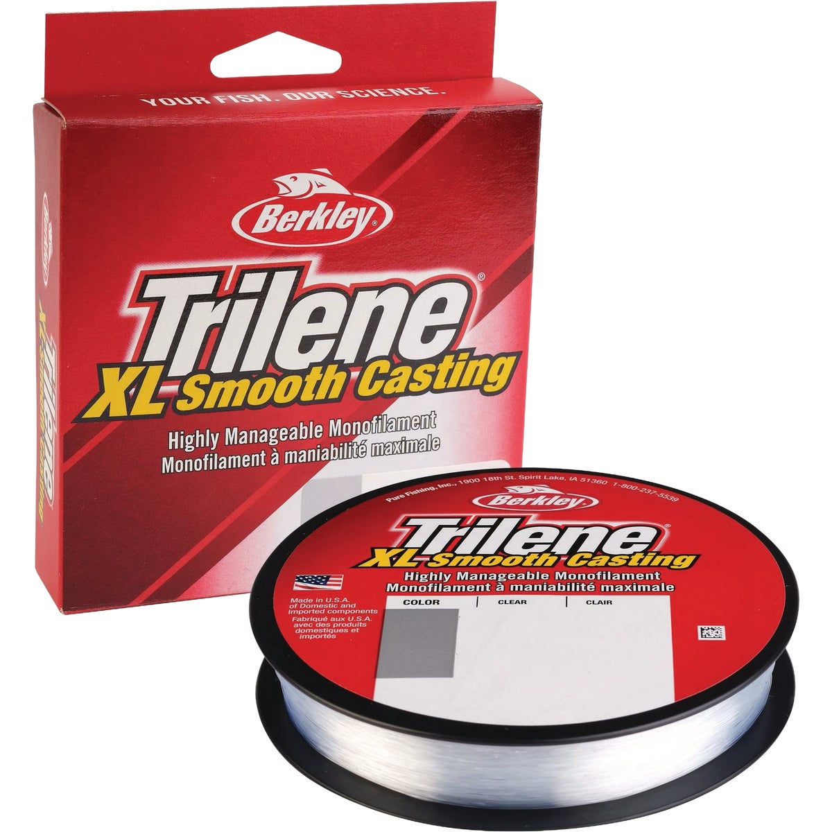 Berkley Trilene XL 12 Lb. 300 Yd. Clear Monofilament Fishing Line