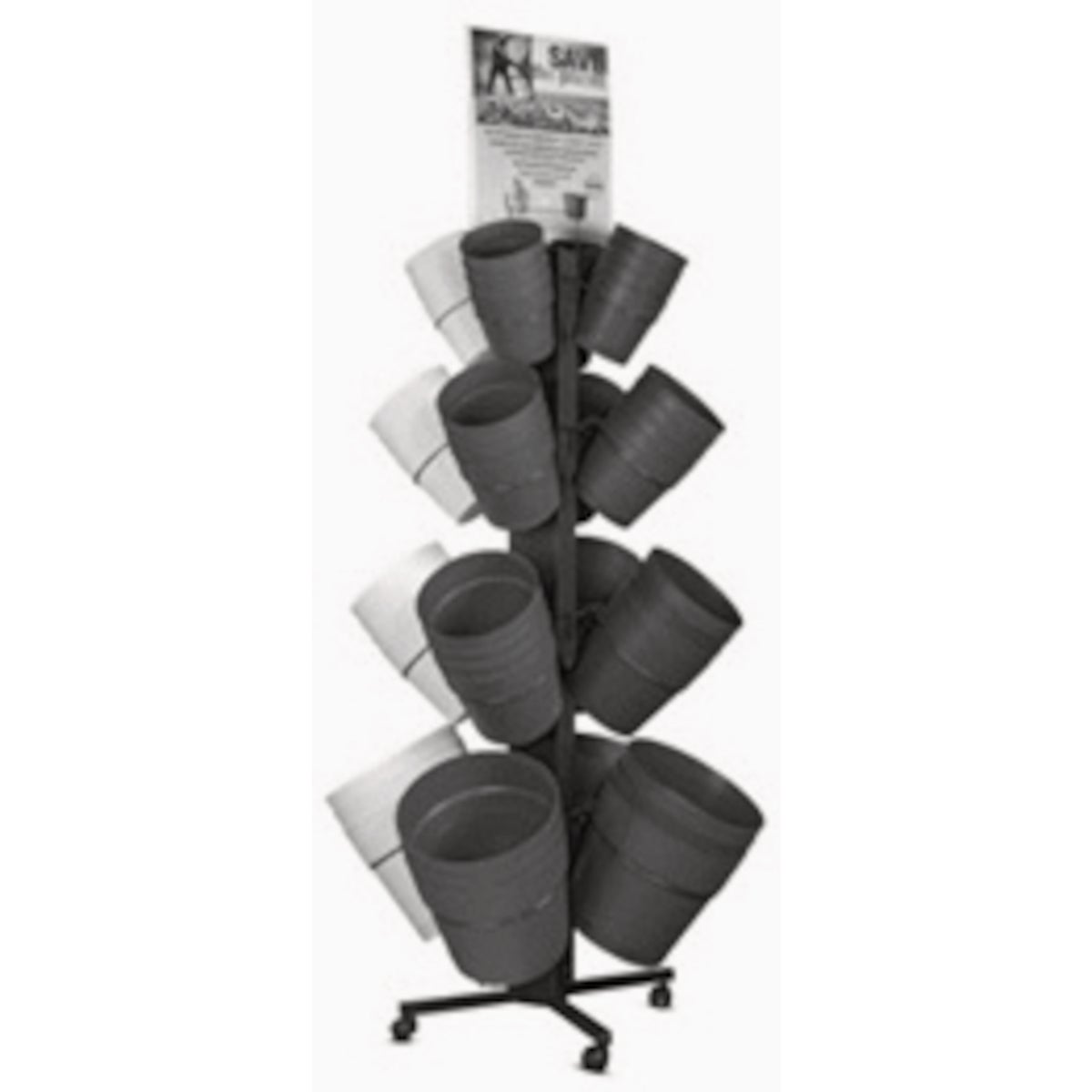 Deroma Pianeta Plastic Planter Display (288-Piece)