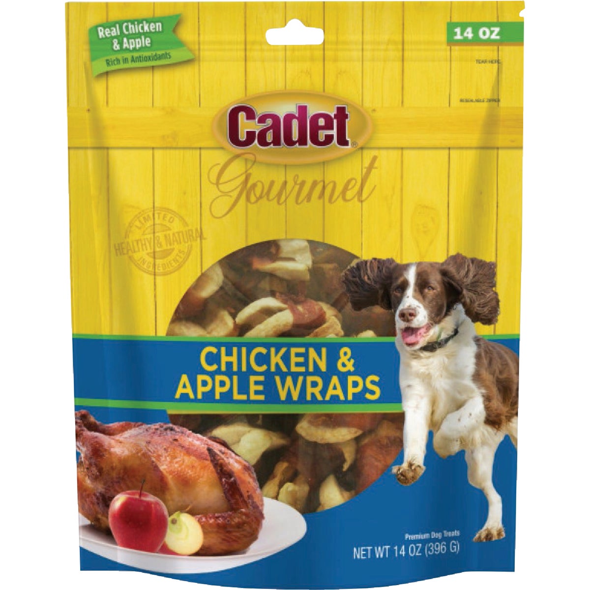 Cadet Gourmet 14 Oz. Chicken & Apple Wrapped Dog Treats