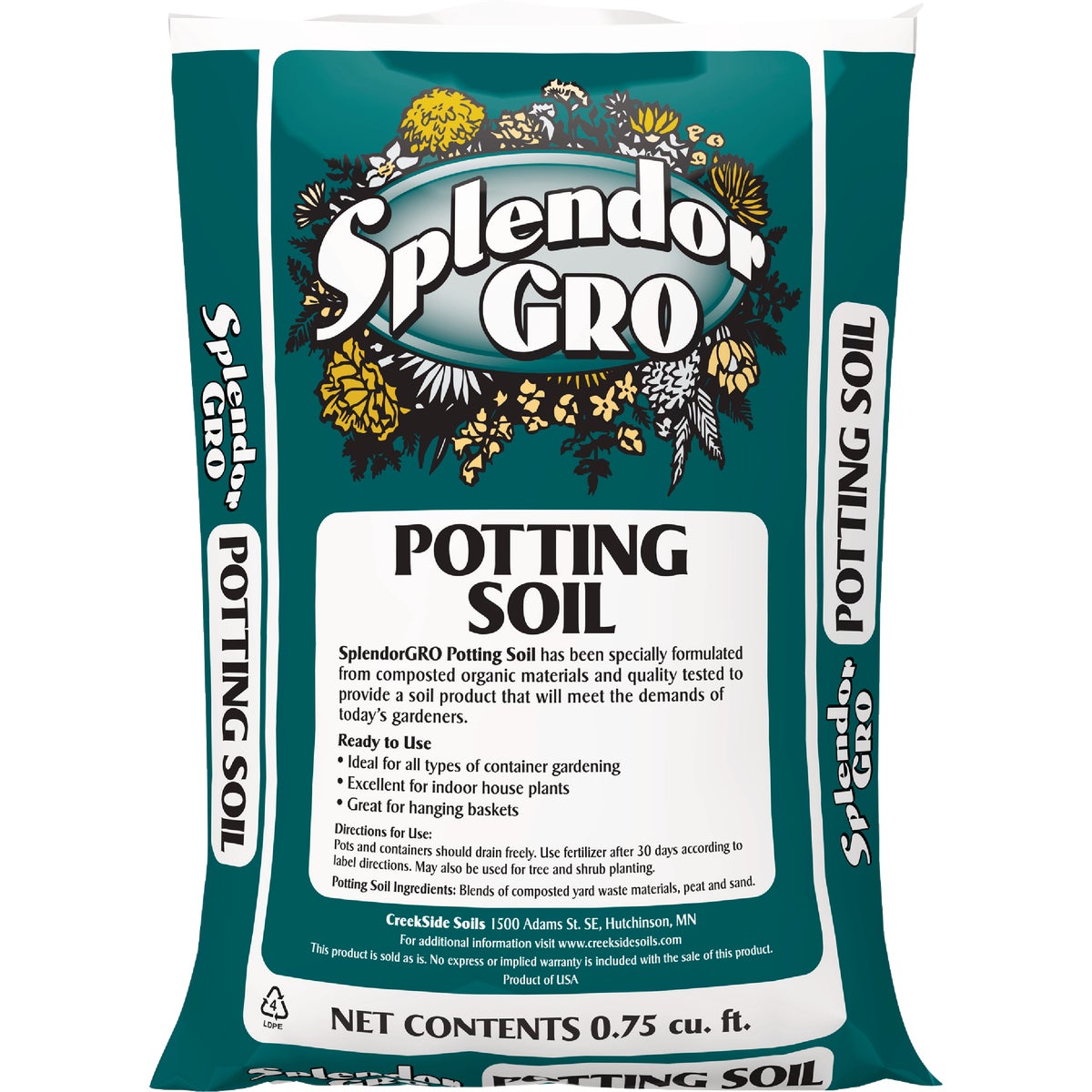 SplendorGRO 0.75 Cu. Ft. All Purpose Potting Soil